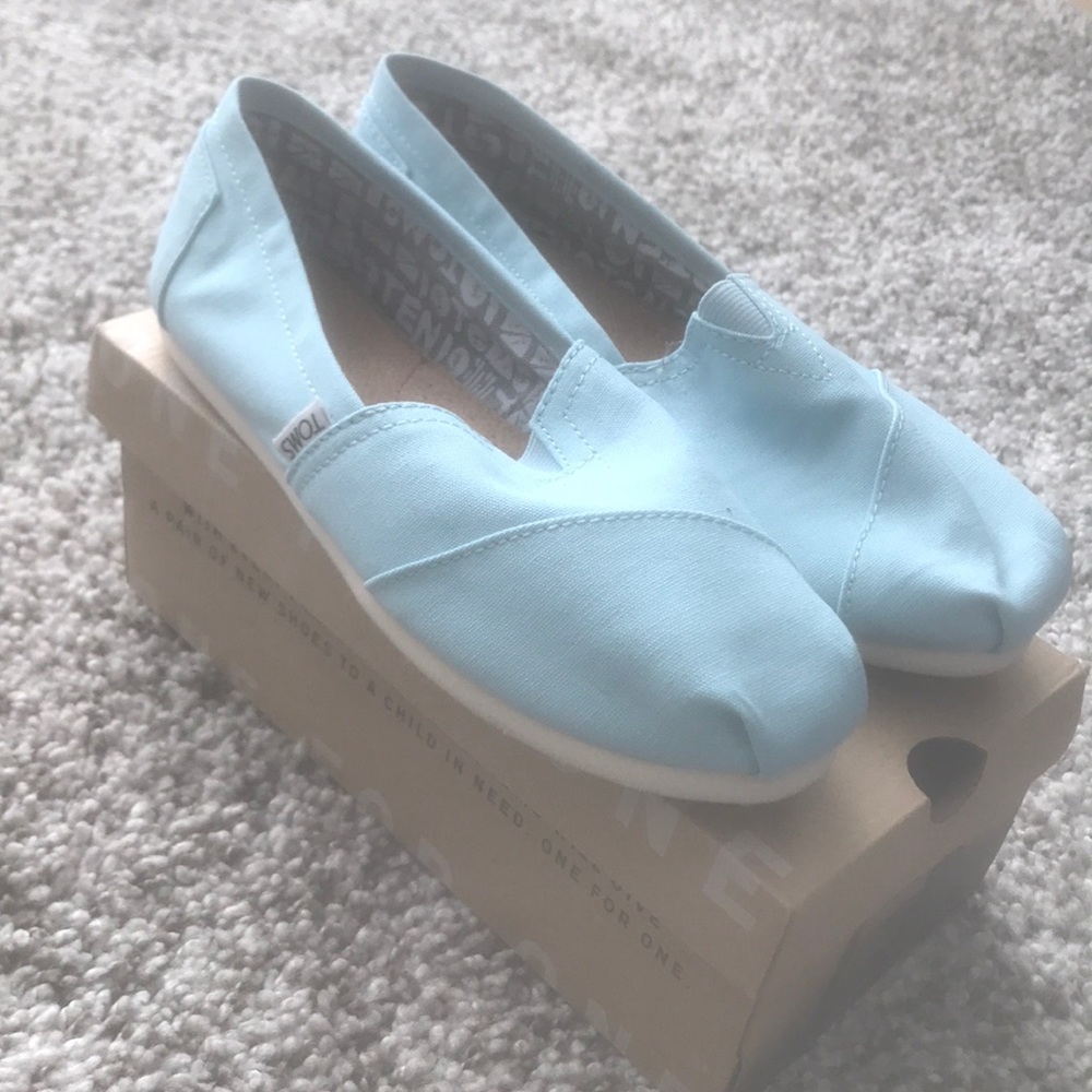 Canal blue canvas Toms